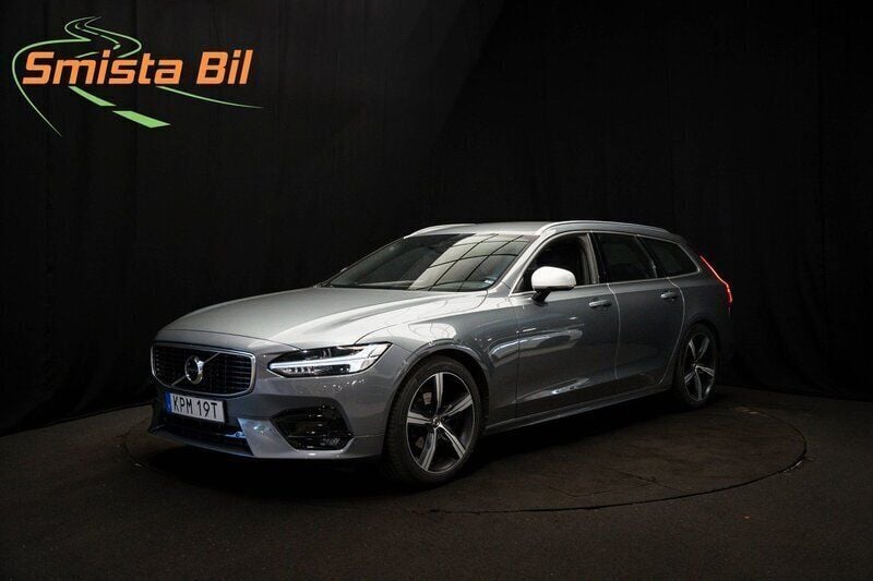 Grå Begagnad 2019 Volvo V90 R-Design Kombi | 319 900 kr (Marknadspris) - Bild 1/4