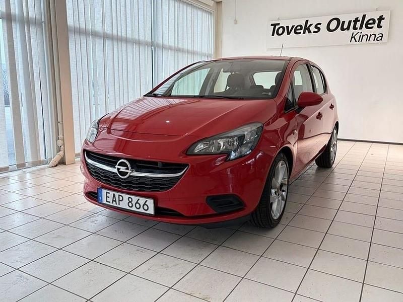 Röd Begagnad 2017 Opel Corsa Enjoy | 84 900 kr (Marknadspris) - Bild 1/4