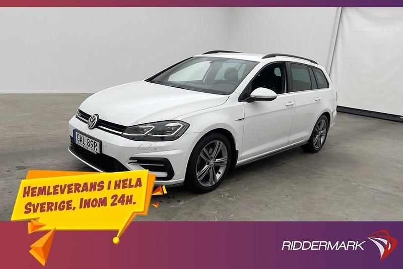 Vit Begagnad 2020 VW Golf VII R-line Kombi | 194 800 kr (Marknadspris) - Bild 1/3