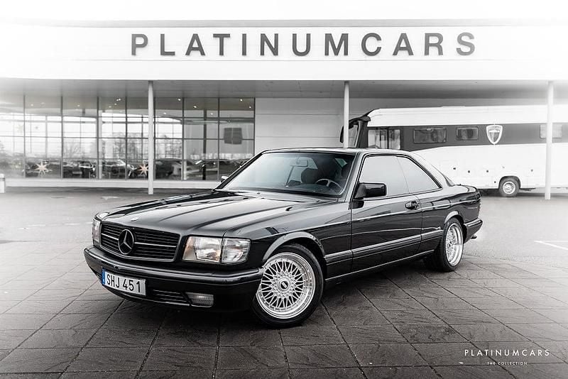 Grå metallic Begagnad 1991 Mercedes 500 Sportkupé | 395 000 kr - Bild 1/4