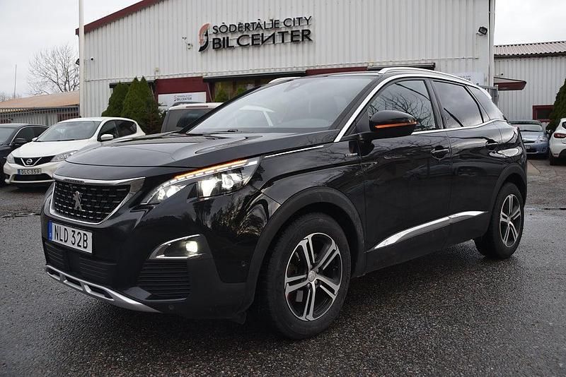 Svart met Begagnad 2019 Peugeot 3008 SUV | 189 900 kr (Marknadspris) - Bild 1/4