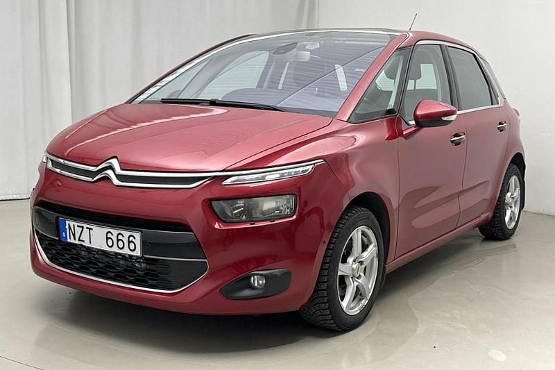 Röd Begagnad 2013 Citroën C4 Picasso Minibuss | 82 500 kr (Bra pris) - Bild 1/4