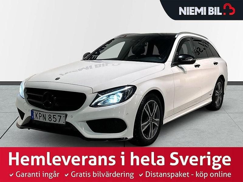 Vit Begagnad 2017 Mercedes C220 AMG Kombi | 229 900 kr (Lite dyr) - Bild 1/3