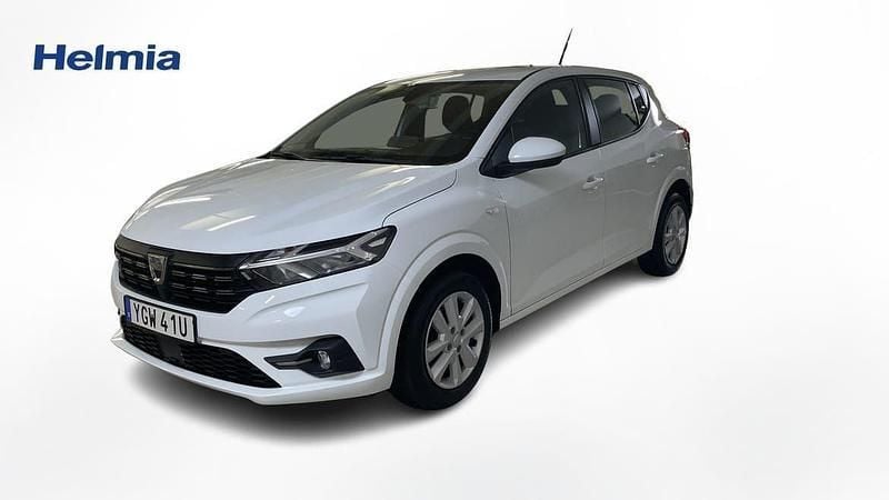 Vit Begagnad 2022 Dacia Sandero Comfort Halvkombi | 144 900 kr (Bra pris) - Bild 1/4