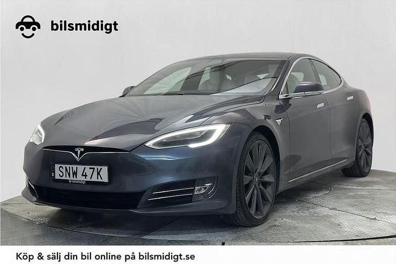 Grå Begagnad 2020 Tesla Model S Performance Halvkombi | 334 900 kr - Bild 1/3