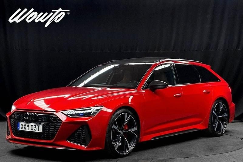 Röd Begagnad 2021 Audi RS6 Exclusive Kombi | 1 029 800 kr (Bra pris) - Bild 1/3