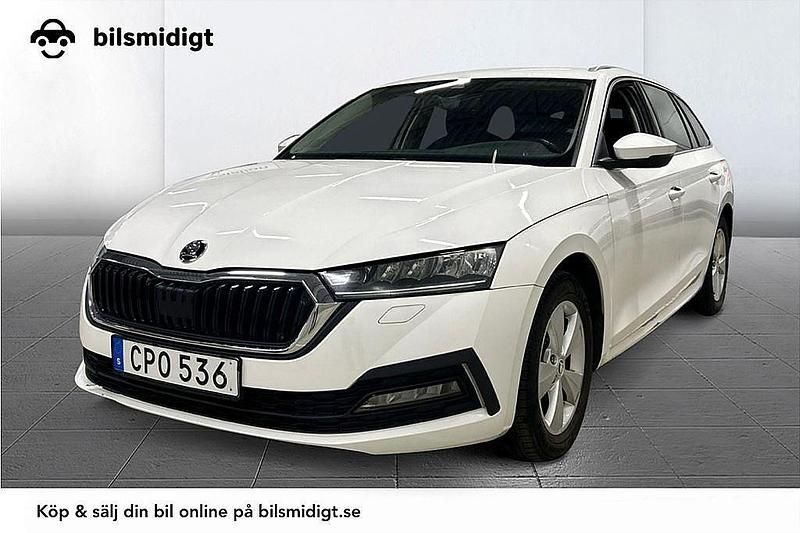 Vit Begagnad 2022 Skoda Octavia G-TEC Ambition Kombi | 179 900 kr (Bra pris) - Bild 1/3
