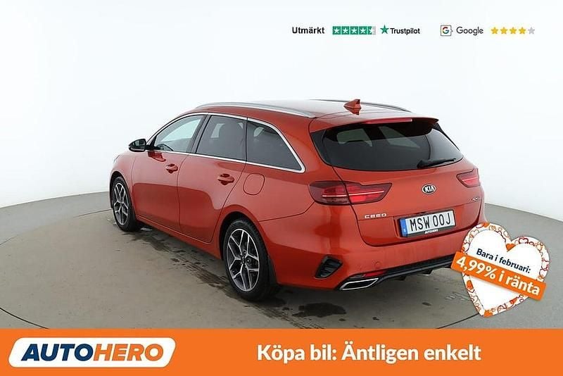 Begagnad Kia Ceed Sportswagon GT-Line 141 HK (103 kW) 2019 Orange Kombi