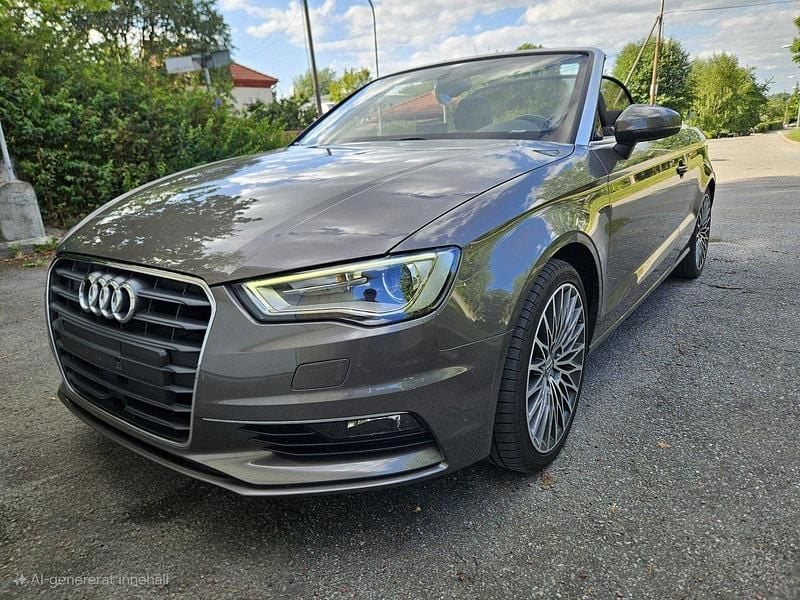 Grå Begagnad 2015 Audi A3 Cabriolet Comfort Cab | 165 000 kr (Marknadspris) - Bild 1/4