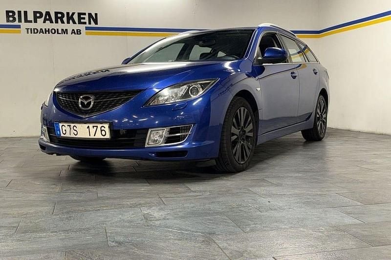 Blå Begagnad 2008 Mazda 6 Kombi | 39 900 kr (Marknadspris) - Bild 1/4