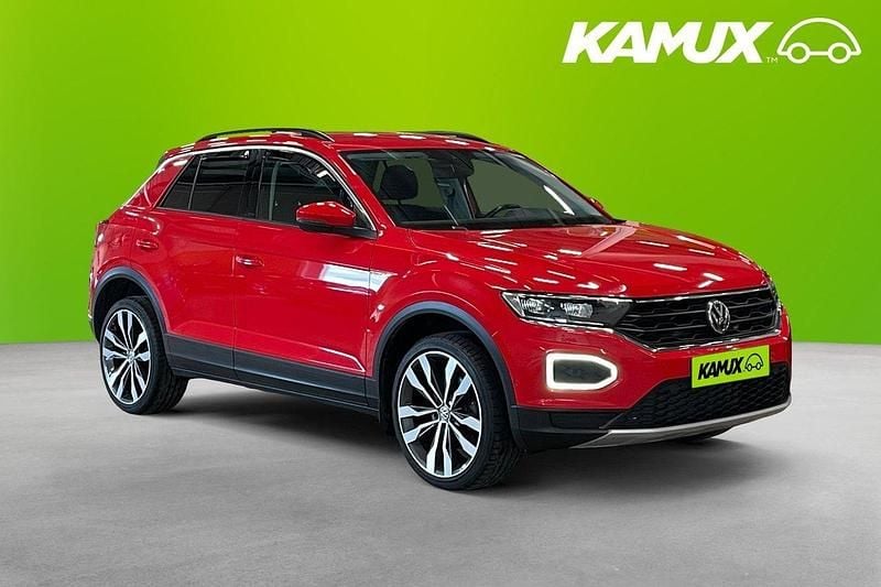 Röd Begagnad 2020 VW T-Roc Comfortline SUV | 224 800 kr (Marknadspris) - Bild 1/4