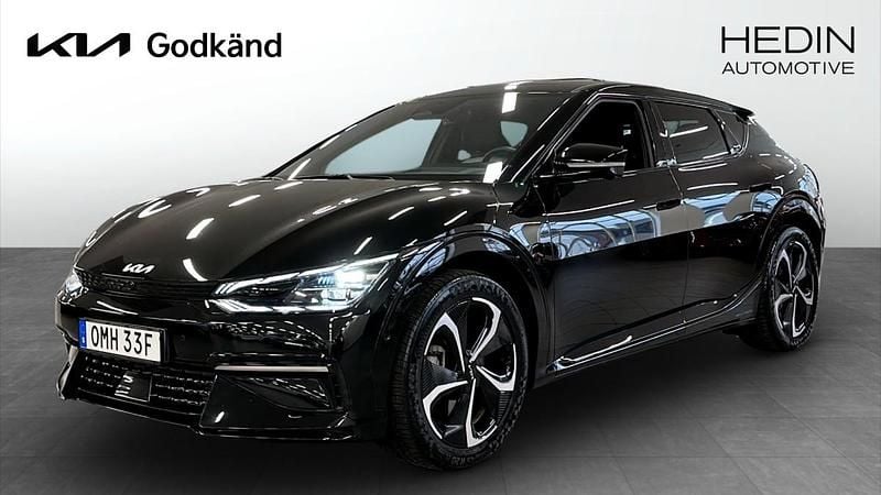 Svart (black) Begagnad 2022 Kia EV6 GT-Line SUV | 429 900 kr (Superpris) - Bild 1/4