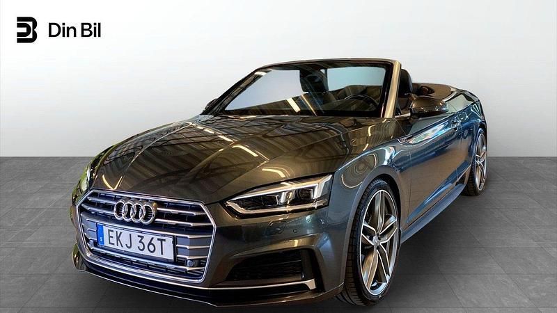 Grå (daytonagrå pärleffekt) Begagnad 2019 Audi A5 Cabriolet S-Line Cab | 399 900 kr - Bild 1/4