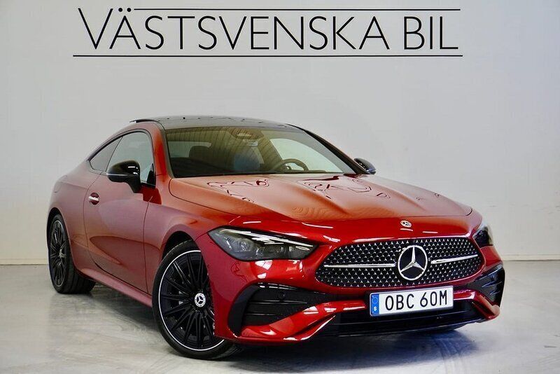Röd Begagnad 2023 Mercedes CLE300 Premium Sportkupé | 639 000 kr (Marknadspris) - Bild 1/4