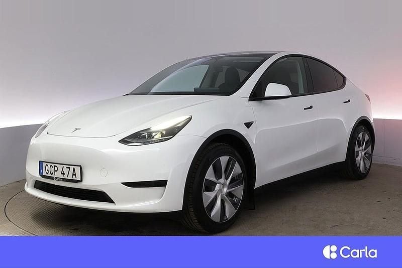 Vit Begagnad 2024 Tesla Model Y Standard Range SUV | 419 900 kr (Marknadspris) - Bild 1/4