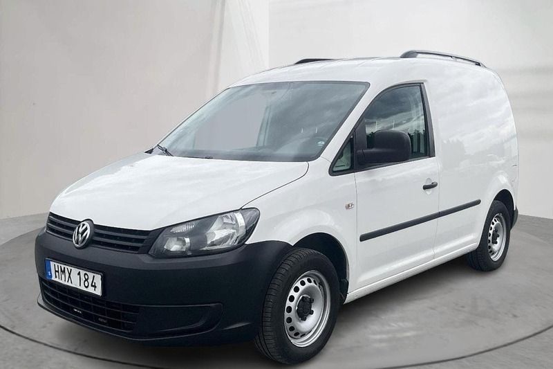 Vit Begagnad 2015 VW Caddy Minibuss | 99 000 kr - Bild 1/4