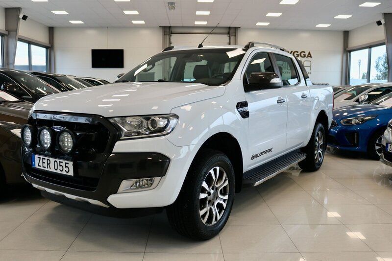 Vit Begagnad 2018 Ford Ranger Wildtrack Pickup | 269 000 kr (Marknadspris) - Bild 1/4