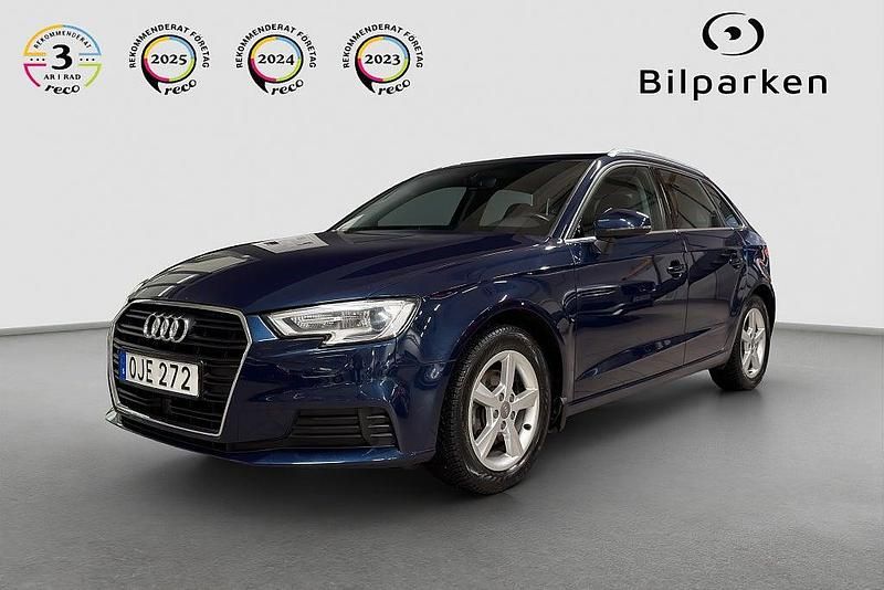 Begagnad Audi A3 Sportback Comfort 150 HK (110 kW) 2016 Blå Halvkombi