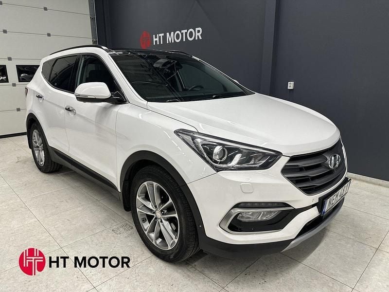 Vit Begagnad 2016 Hyundai Santa Fe Premium SUV | 184 900 kr (Marknadspris) - Bild 1/4