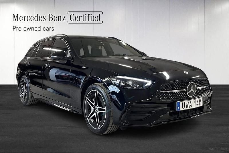 Begagnad Mercedes C300 AMG line 313 HK (230 kW) 2023 Svart Kombi