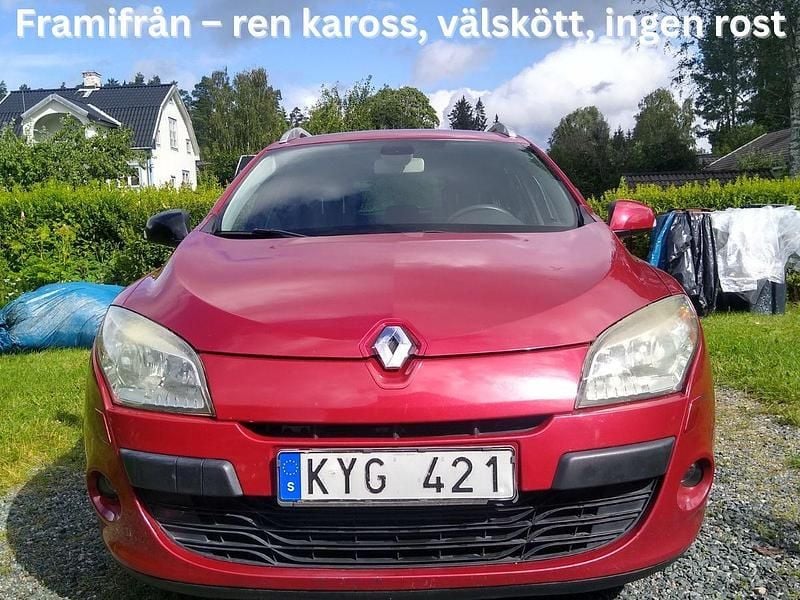 Röd Begagnad 2010 Renault Mégane GrandTour Kombi | 30 500 kr (Marknadspris) - Bild 1/4