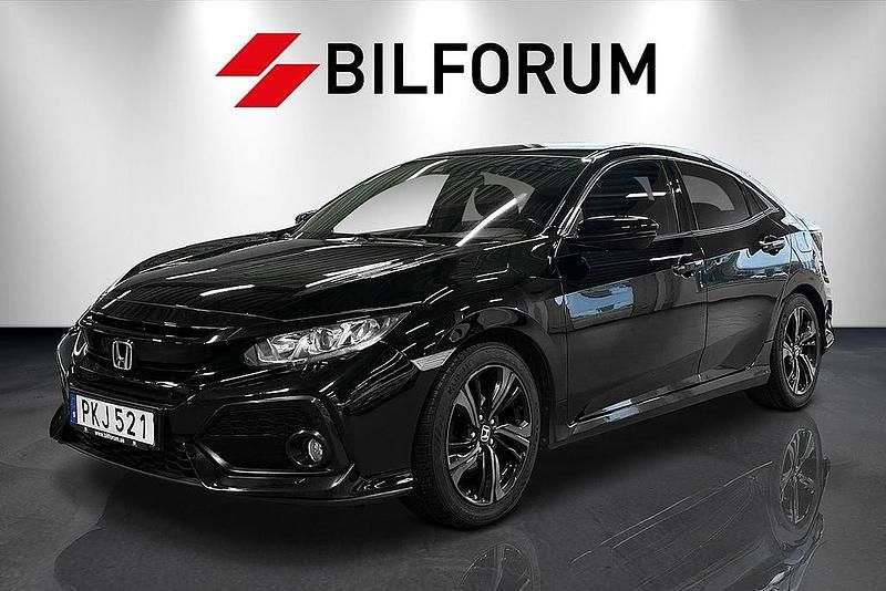Svart Begagnad 2017 Honda Civic Elegance Halvkombi | 114 900 kr (Marknadspris) - Bild 1/4