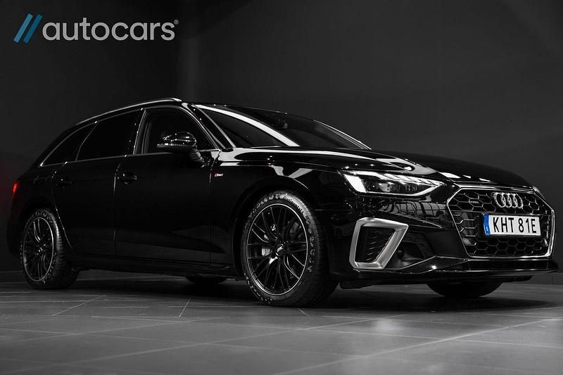 Svart Begagnad 2021 Audi A4 S-Line Kombi | 398 750 kr (Dyr) - Bild 1/4