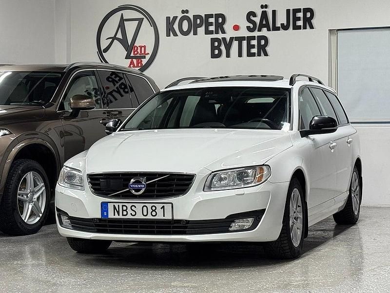 Vit Begagnad 2016 Volvo V70 Standard Kombi | 154 900 kr (Marknadspris) - Bild 1/4
