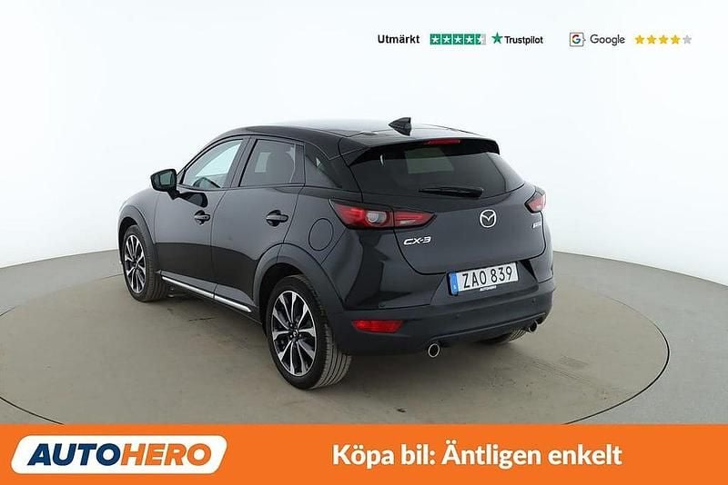 Begagnad Mazda CX-3 Exclusive-Line 122 HK (89 kW) 2018 Svart SUV