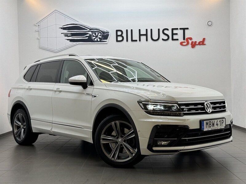 Vit Begagnad 2018 VW Tiguan Allspace GT SUV | 288 500 kr (Marknadspris) - Bild 1/4
