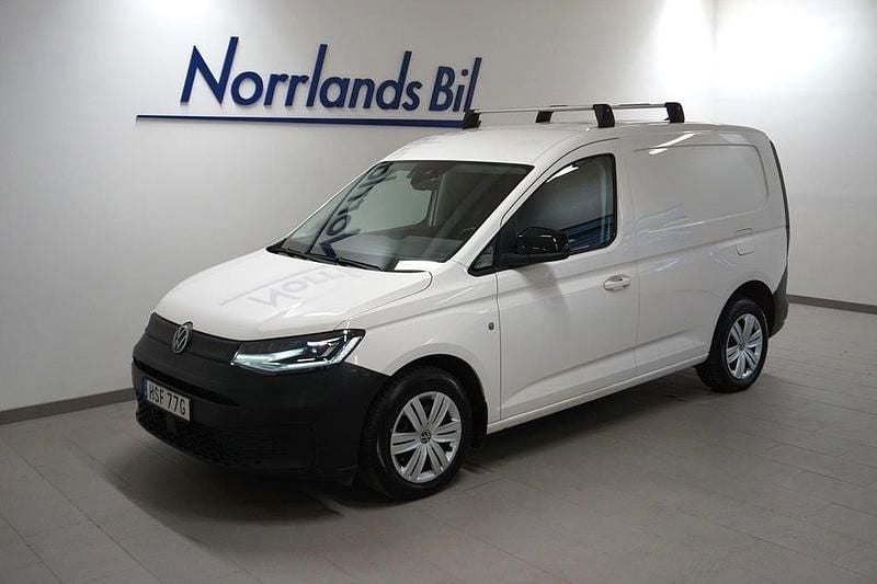 Vit (candyvit) Begagnad 2021 VW Caddy Minibuss | 249 900 kr (Marknadspris) - Bild 1/4