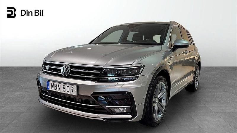 Grå Begagnad 2019 VW Tiguan R-line SUV | 309 900 kr (Lite dyr) - Bild 1/4