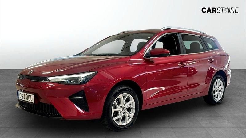 Röd (red) Begagnad 2022 MG MG5 EV Kombi | 209 900 kr (Superpris) - Bild 1/4