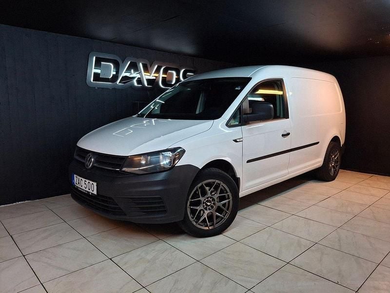 Vit Begagnad 2018 VW Caddy Maxi Minibuss | 136 900 kr (Bra pris) - Bild 1/4
