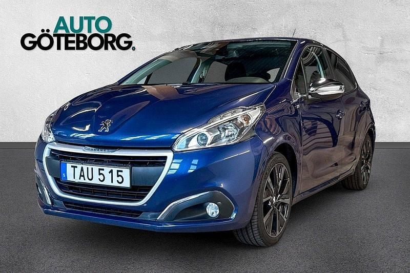 Mörkblå Begagnad 2016 Peugeot 208 Style Halvkombi | 67 900 kr (Marknadspris) - Bild 1/3