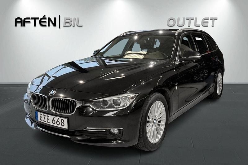 Svart Begagnad 2015 BMW 320 Luxury Line Kombi | 159 800 kr (Marknadspris) - Bild 1/3