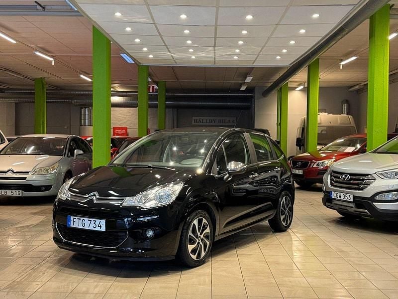 Svart Begagnad 2015 Citroën C3 Halvkombi | 69 900 kr (Marknadspris) - Bild 1/4