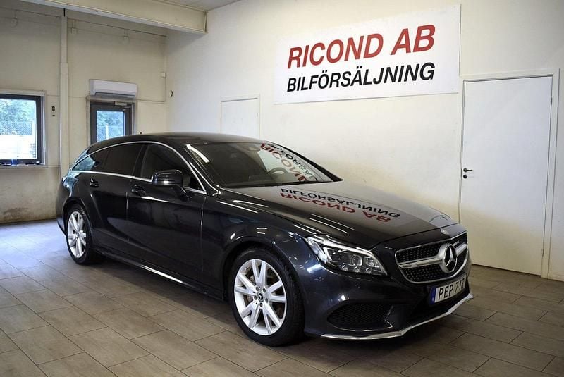 Svart Begagnad 2016 Mercedes CLS350 Shooting Brake AMG Kombi | 259 900 kr (Marknadspris) - Bild 1/4