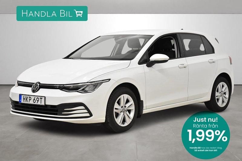 Vit Begagnad 2020 VW Golf VIII Halvkombi | 194 900 kr (Marknadspris) - Bild 1/3