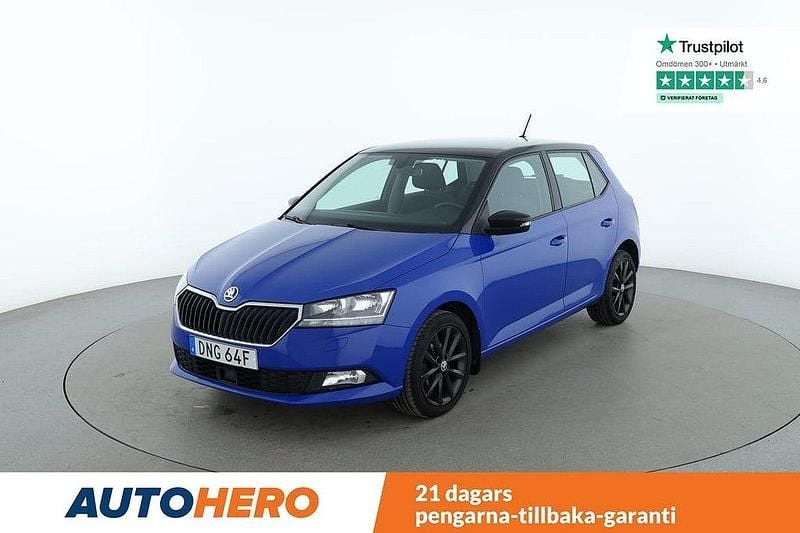 Blå Begagnad 2020 Skoda Fabia Style Halvkombi | 114 000 kr (Marknadspris) - Bild 1/4