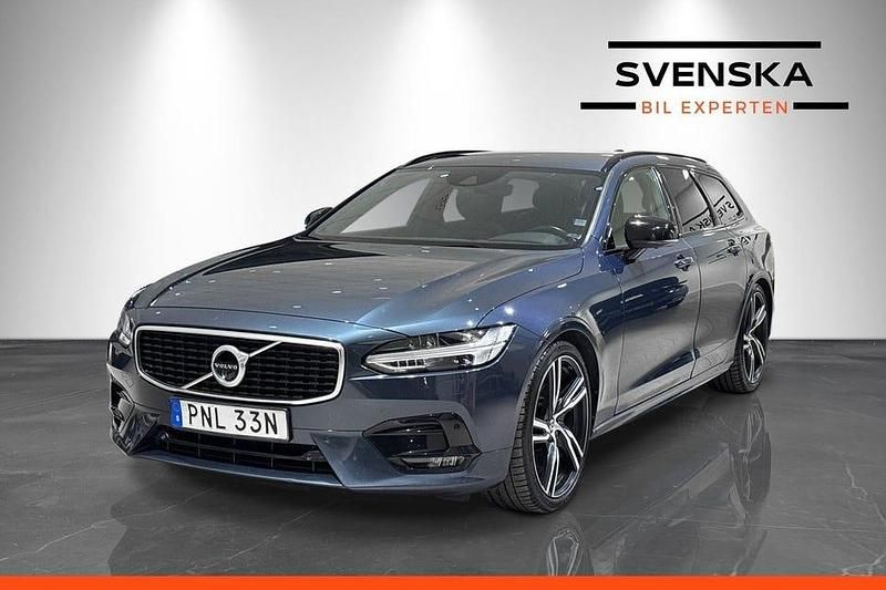 Begagnad Volvo V90 R-Design 250 HK (183 kW) 2019 Mörkblå Kombi