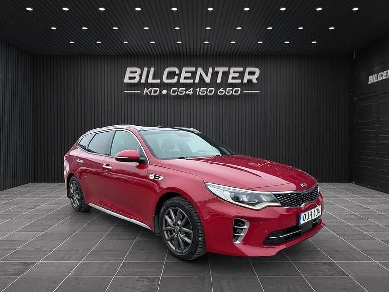 Röd Begagnad 2016 Kia Optima GT-Line Kombi | 129 900 kr (Marknadspris) - Bild 1/4