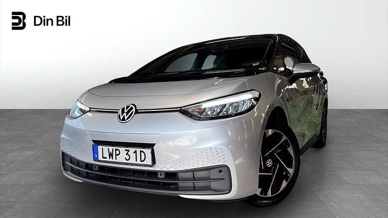 Silver Begagnad 2021 VW ID.3 Pro Performance Halvkombi | 239 900 kr (Bra pris) - Bild 1/4
