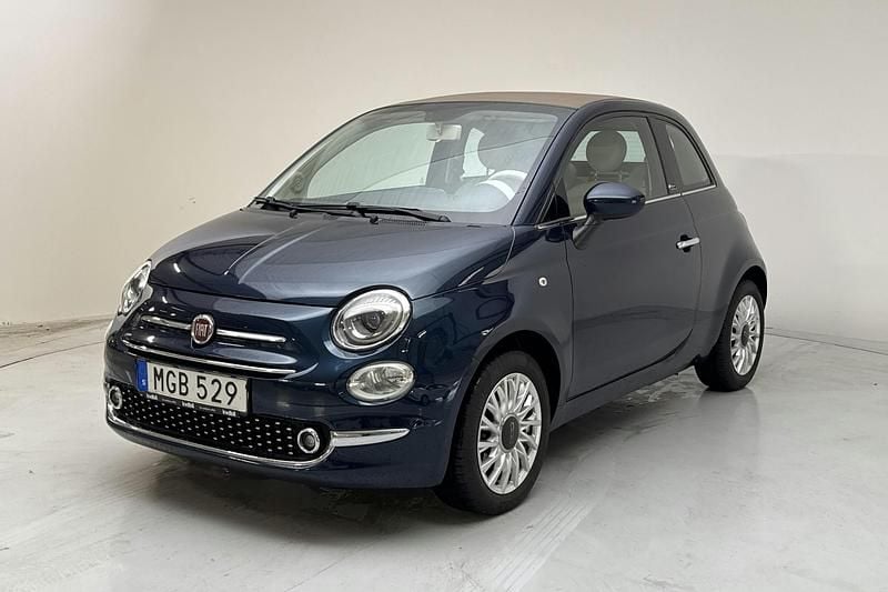 Mörkgrön Begagnad 2016 Fiat 500C Lounge Cab | 79 000 kr (Bra pris) - Bild 1/4