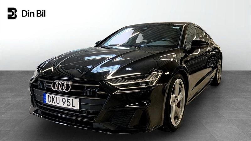 Svart (mytsvart metallic) Begagnad 2020 Audi A7 Halvkombi | 444 900 kr - Bild 1/4