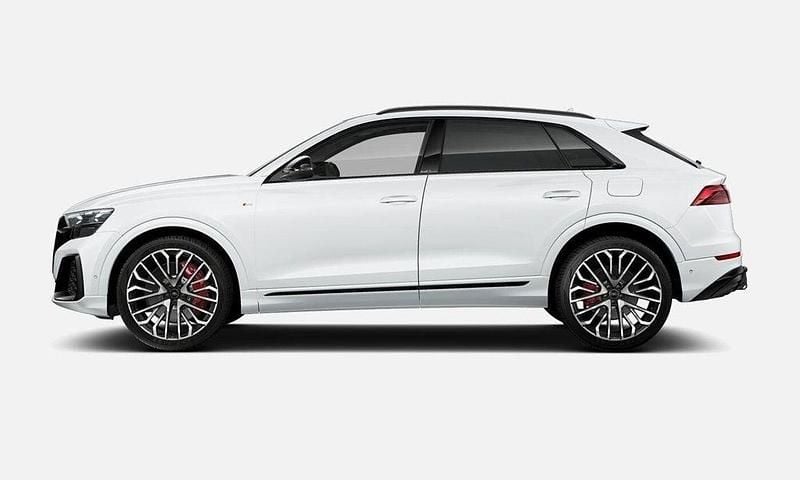 Vit (glaciärvit metallic) Ny 2025 Audi Q8 Design SUV | 1 306 200 kr (Marknadspris) - Bild 1/3