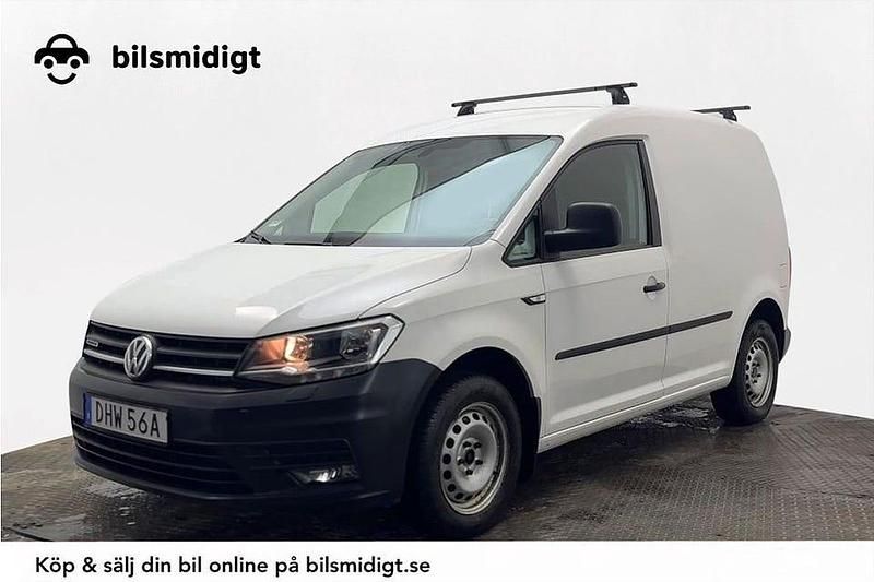 Vit Begagnad 2020 VW Caddy Minibuss | 99 800 kr (Marknadspris) - Bild 1/3