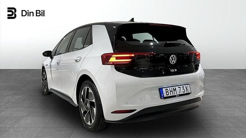 Begagnad VW ID.3 Pro Performance 150 kW (204 HK) 2021 Vit Halvkombi