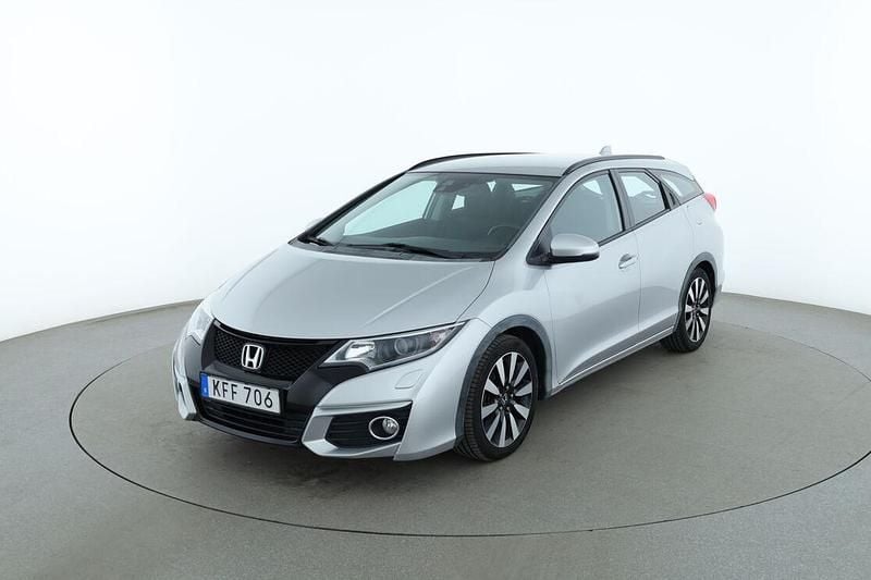 Silver Begagnad 2015 Honda Civic Sport Kombi | 109 000 kr (Bra pris) - Bild 1/3