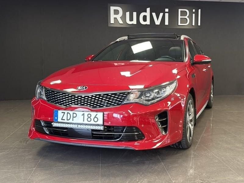 Röd Begagnad 2017 Kia Optima GT-Line Kombi | 179 900 kr (Marknadspris) - Bild 1/4